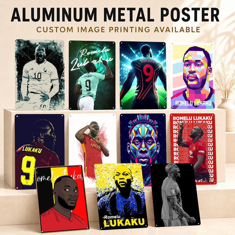 Home Gym Yes Or No - Romelu Lukaku Printed Posters Customized Metal