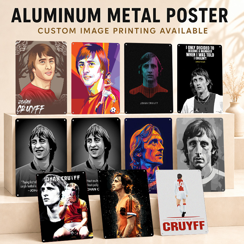 Home Gym Yes Or No - Johan Cruyff Printed Posters Customized Metal