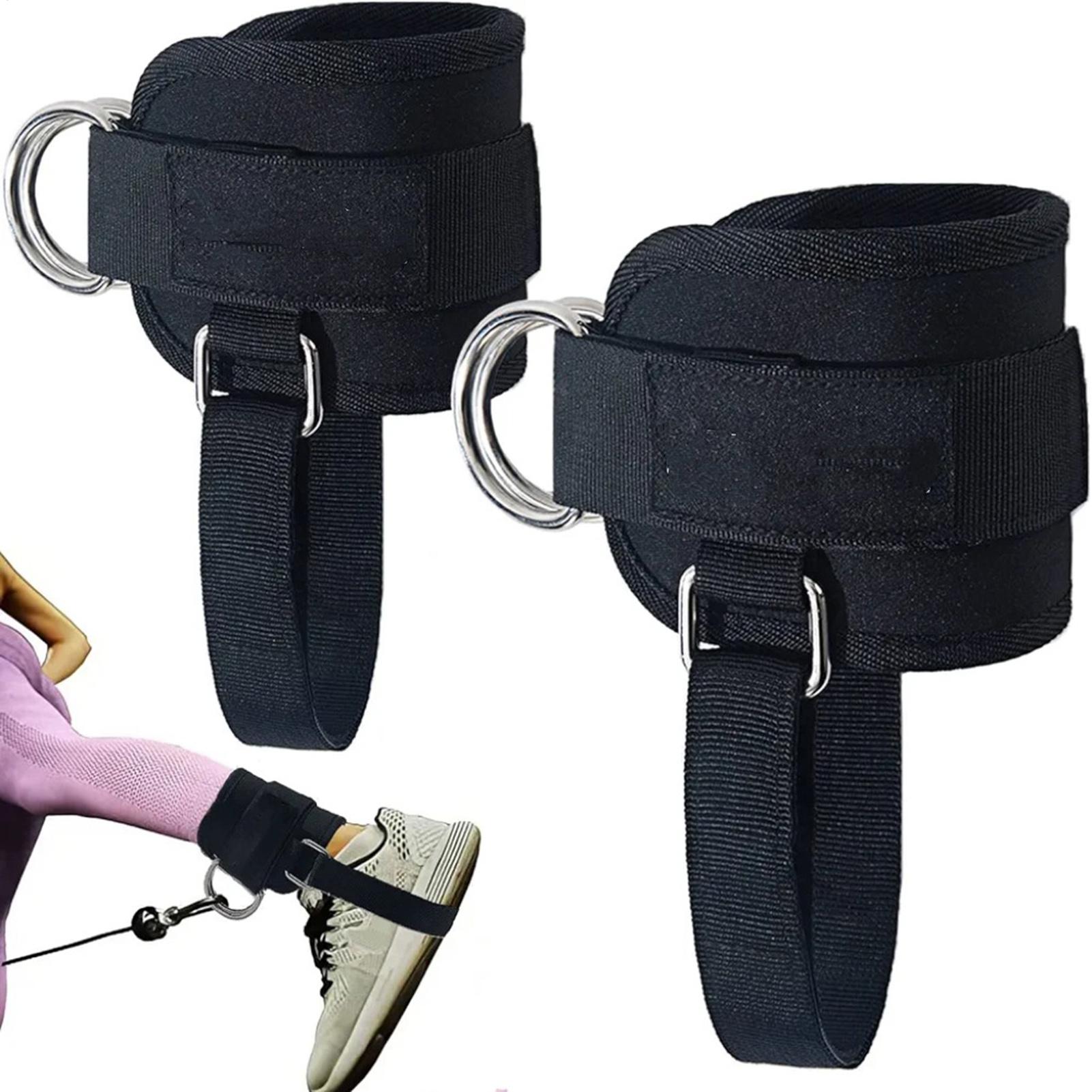 Pulley Home Gym - Cable Machine Ankle Straps Leg Adjustable