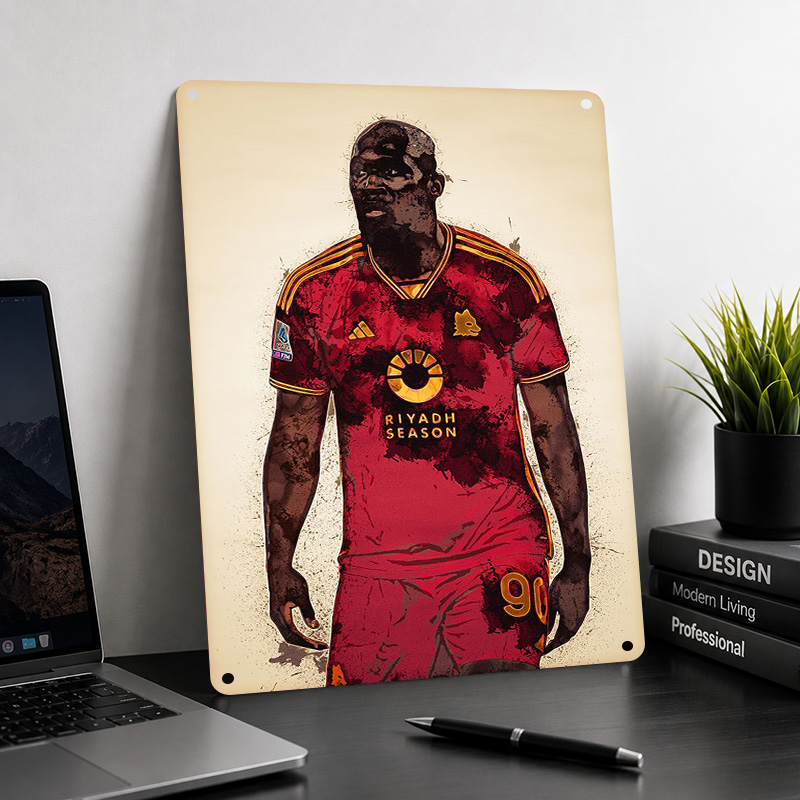 Romelu Lukaku Printed Posters  - Home Gym Yes Or No ulasan dan harga