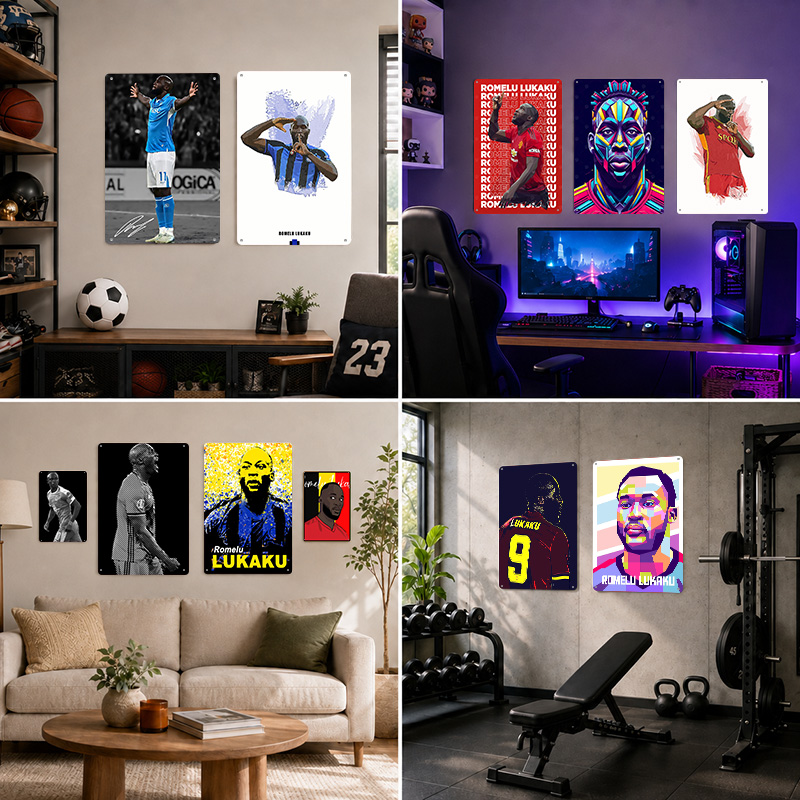 Romelu Lukaku Printed Posters  - Home Gym Yes Or No ulasan dan harga