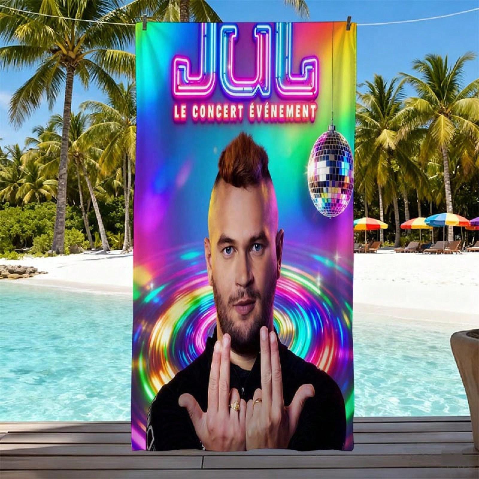 Jul Rapper Printed Summer Beac - Sauna Home Gym ulasan dan harga