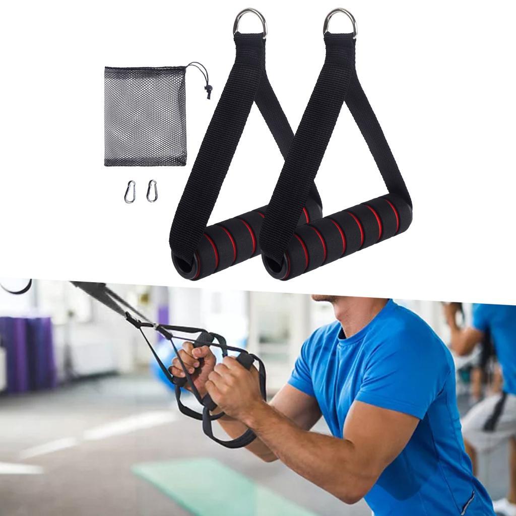 2x Exercise Handles Working Ou - Pulley Home Gym ulasan dan harga