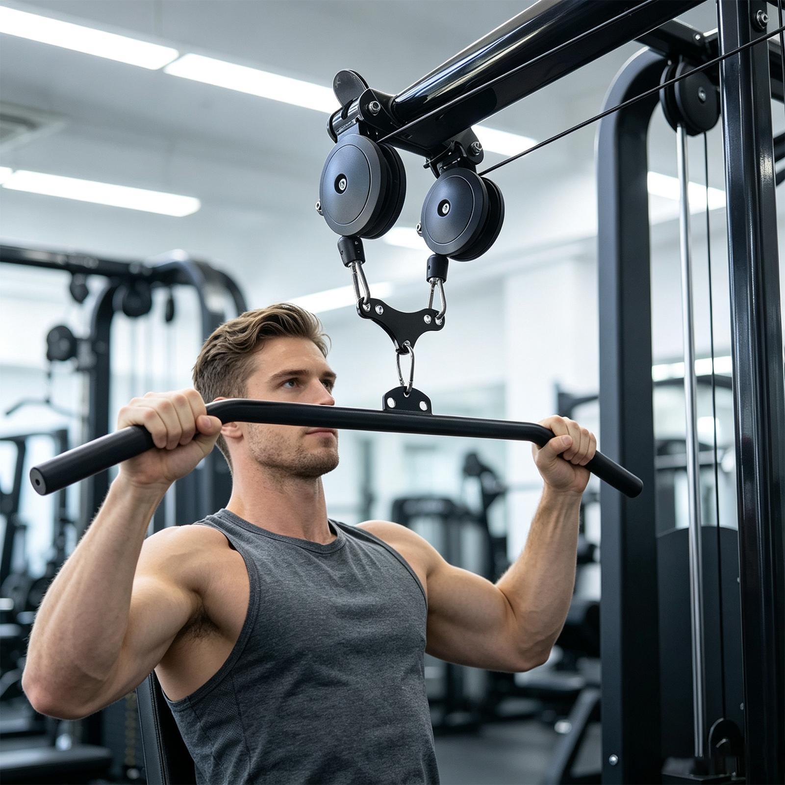 High-position pull-down bar ad - Pulley Home Gym ulasan dan harga