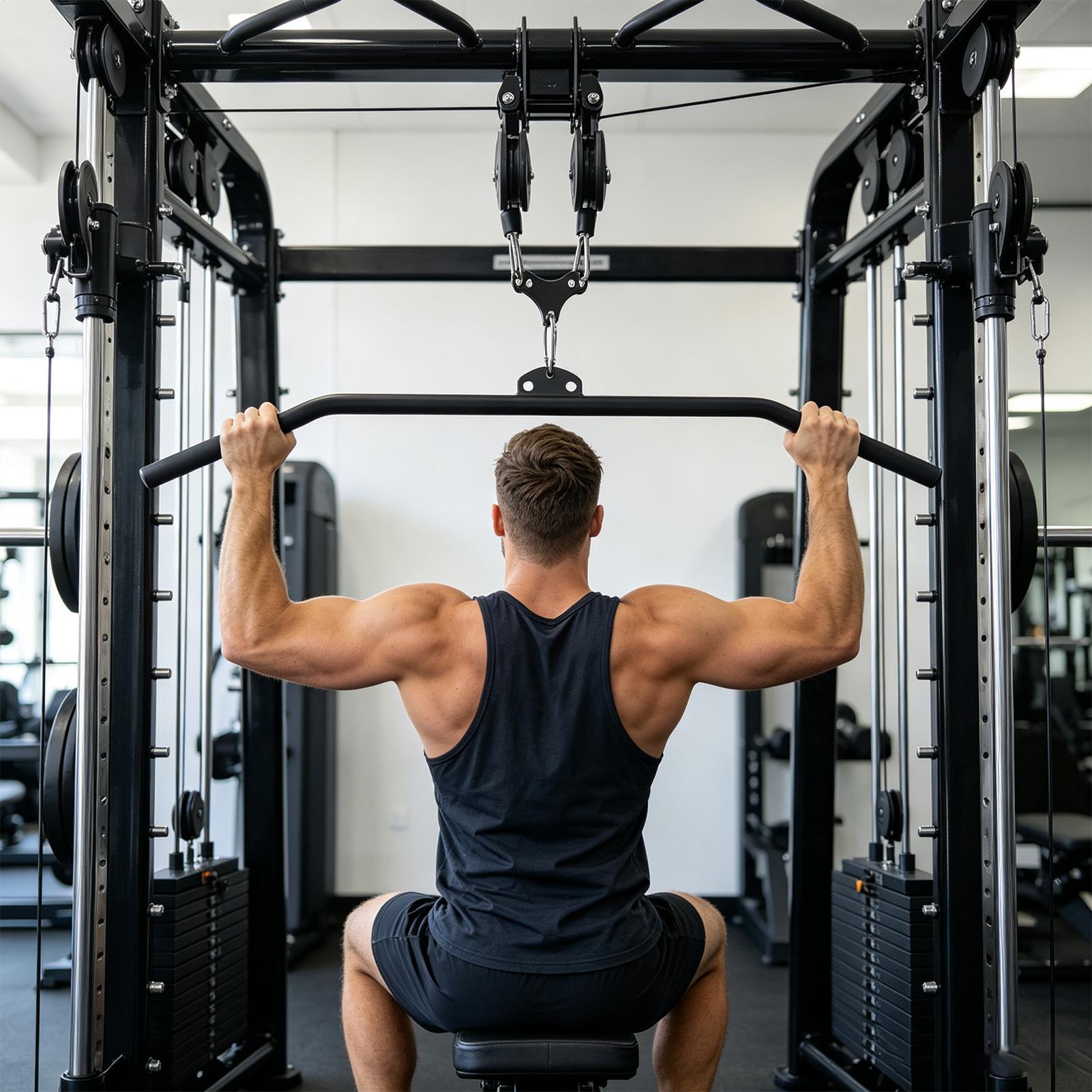 High-position pull-down bar ad - Pulley Home Gym ulasan dan harga
