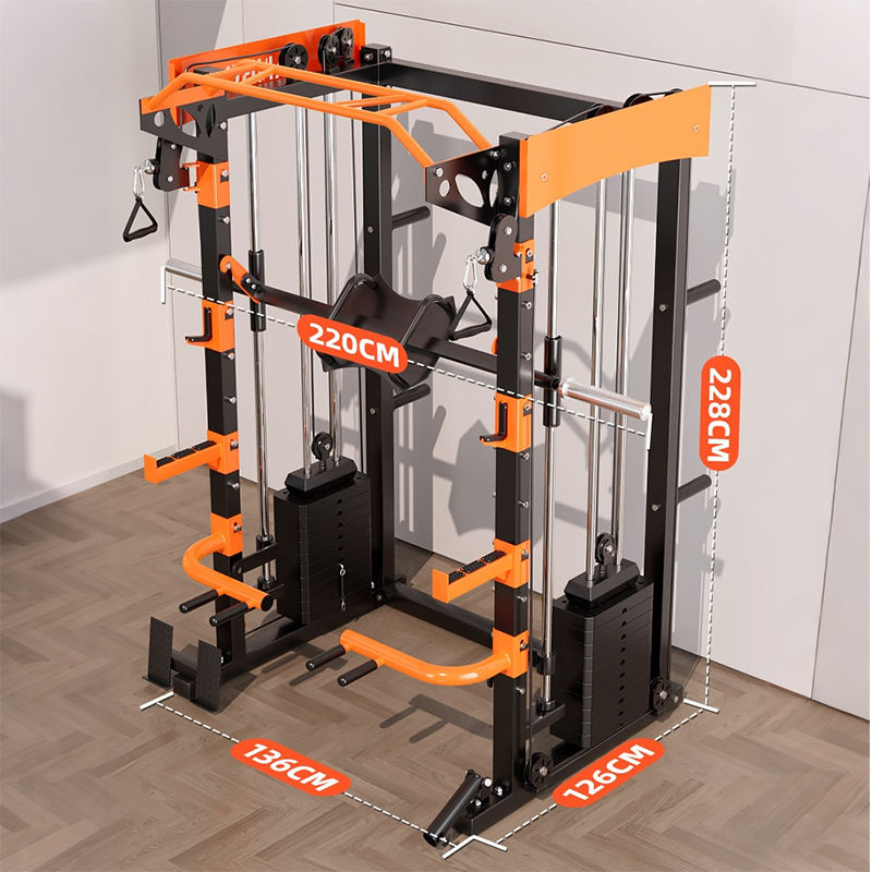 6-in-1 Smith Machine with Cabl - Home Gym With Smith Machine ulasan dan harga