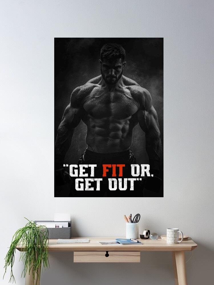Get Fit OR Get Out GYM Motivat - Home Gym Yes Or No ulasan dan harga