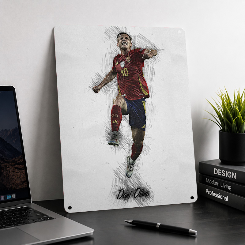 Dani Olmo Textured Posters Cus - Home Gym Yes Or No ulasan dan harga