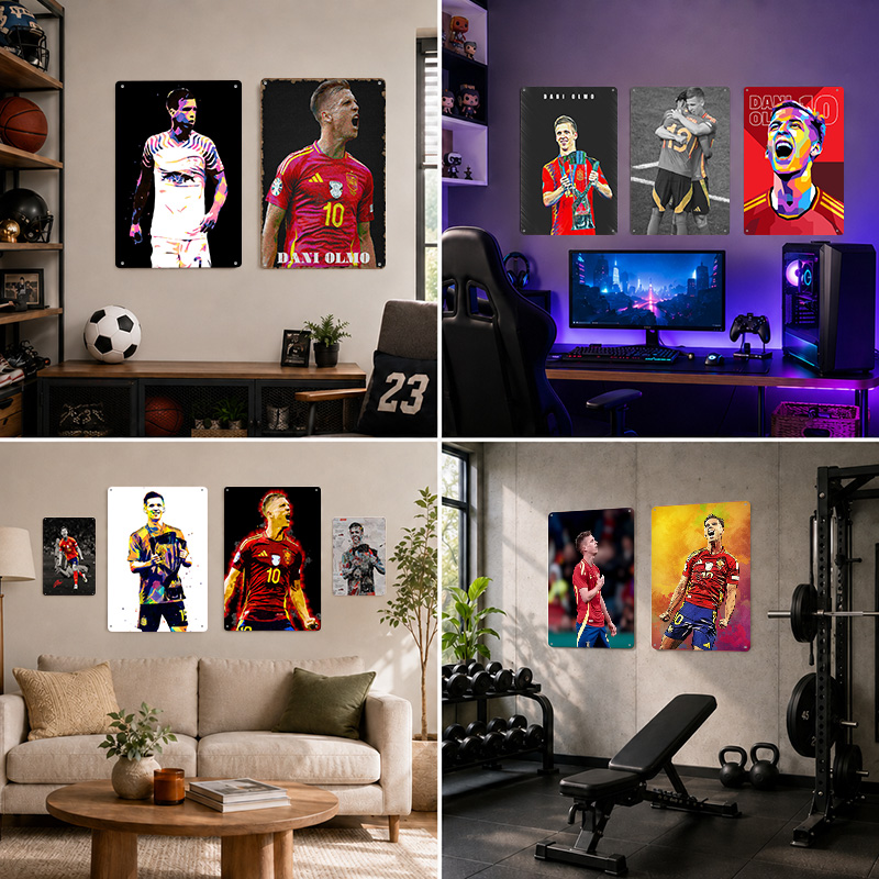 Dani Olmo Textured Posters Cus - Home Gym Yes Or No ulasan dan harga