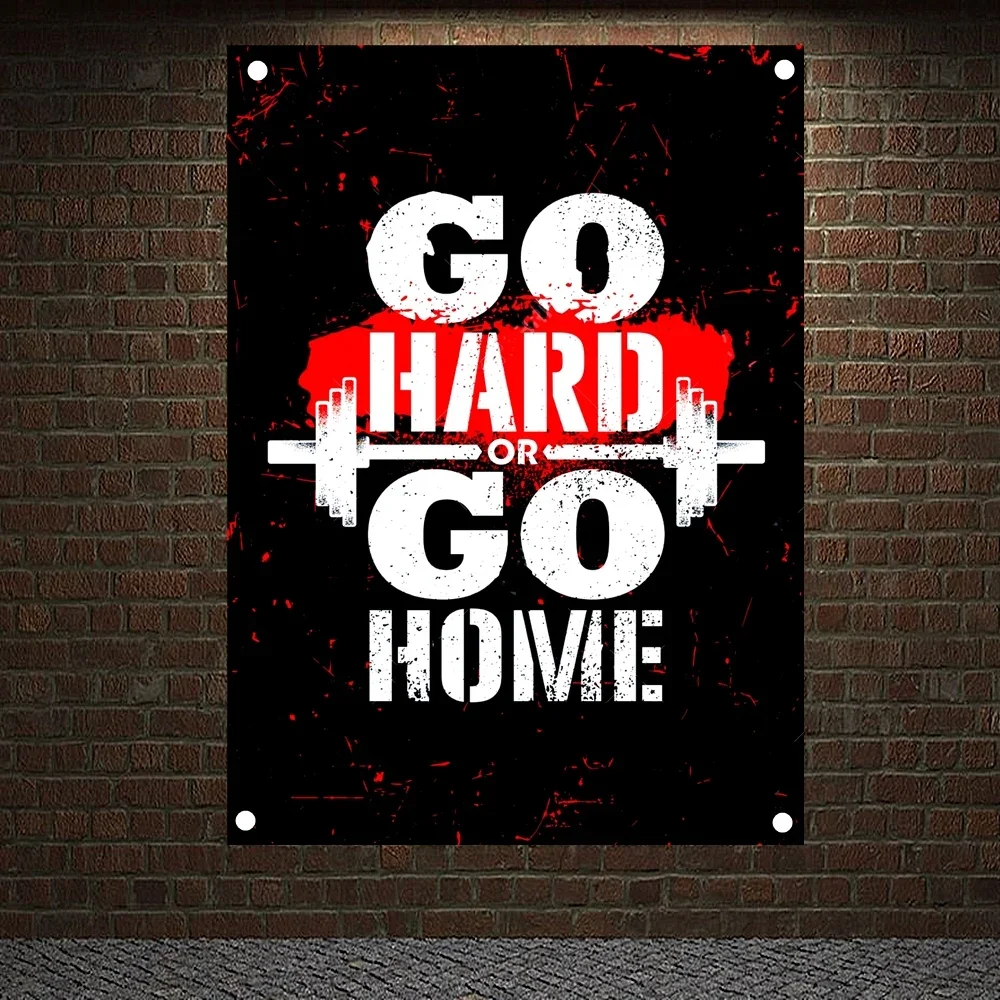GO HARD OR GO HOME Motivationa - Home Gym Yes Or No ulasan dan harga