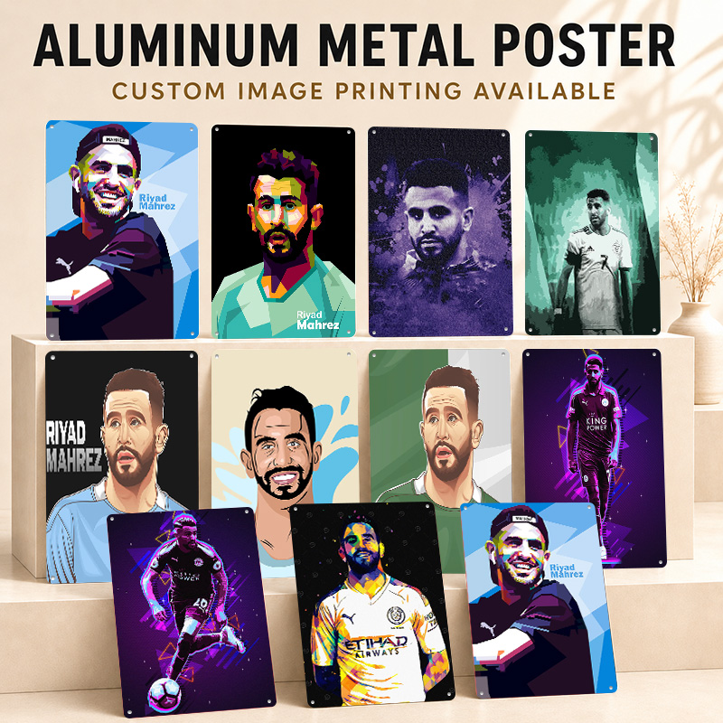 Riyad Mahrez Printed Posters C - Home Gym Yes Or No ulasan dan harga