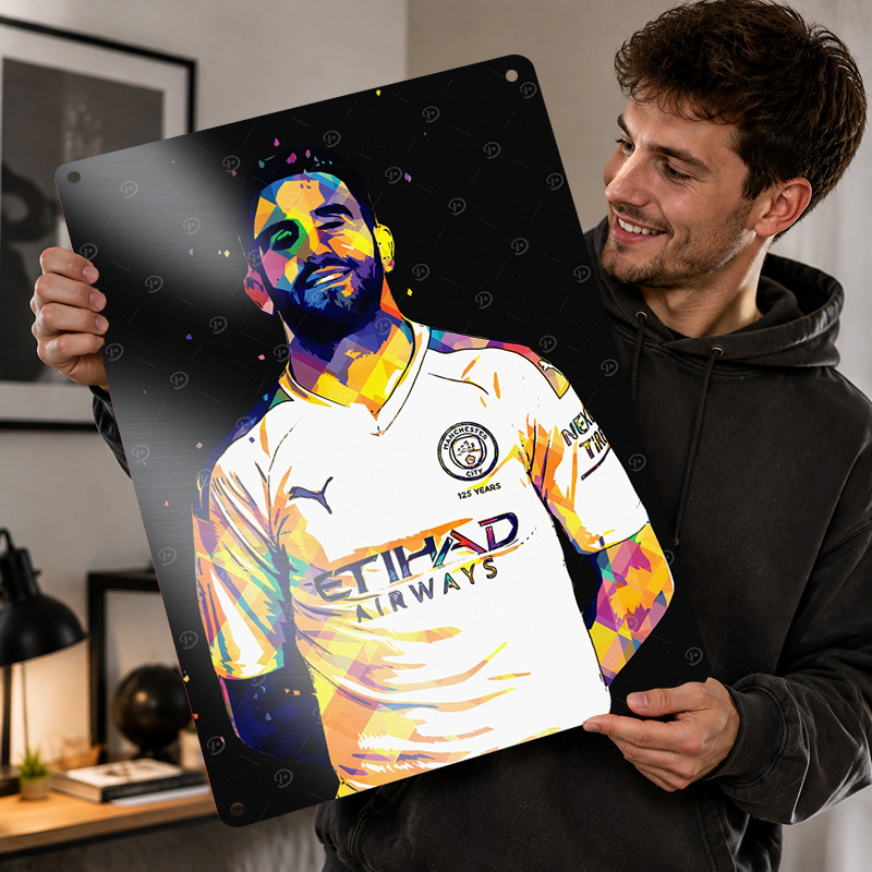 Riyad Mahrez Printed Posters C - Home Gym Yes Or No ulasan dan harga