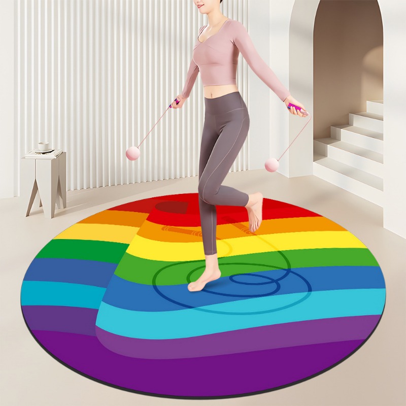 Rainbow Spiral Fitness Mat – C - Home Gym Diy ulasan dan harga