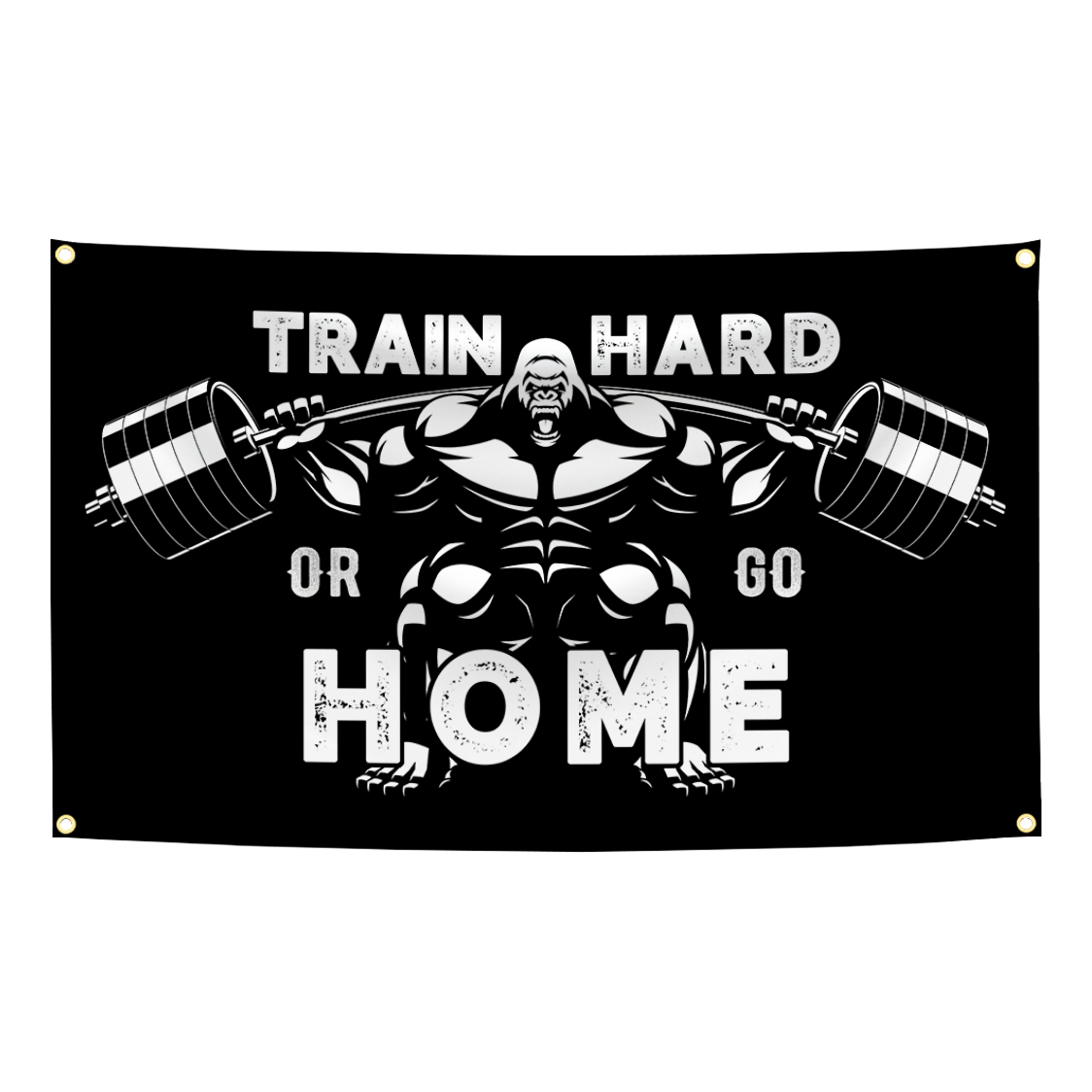 90x150cm Gym Motivational Bann - Home Gym Yes Or No ulasan dan harga