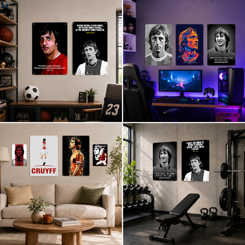 Johan Cruyff Printed Posters C - Home Gym Yes Or No ulasan dan harga