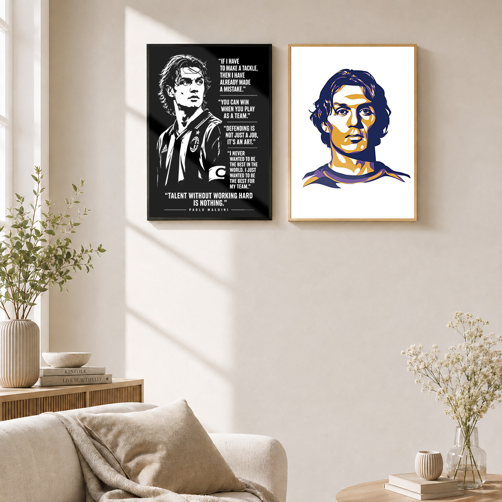 Paolo Maldini Framed Metal Pri - Home Gym Yes Or No ulasan dan harga