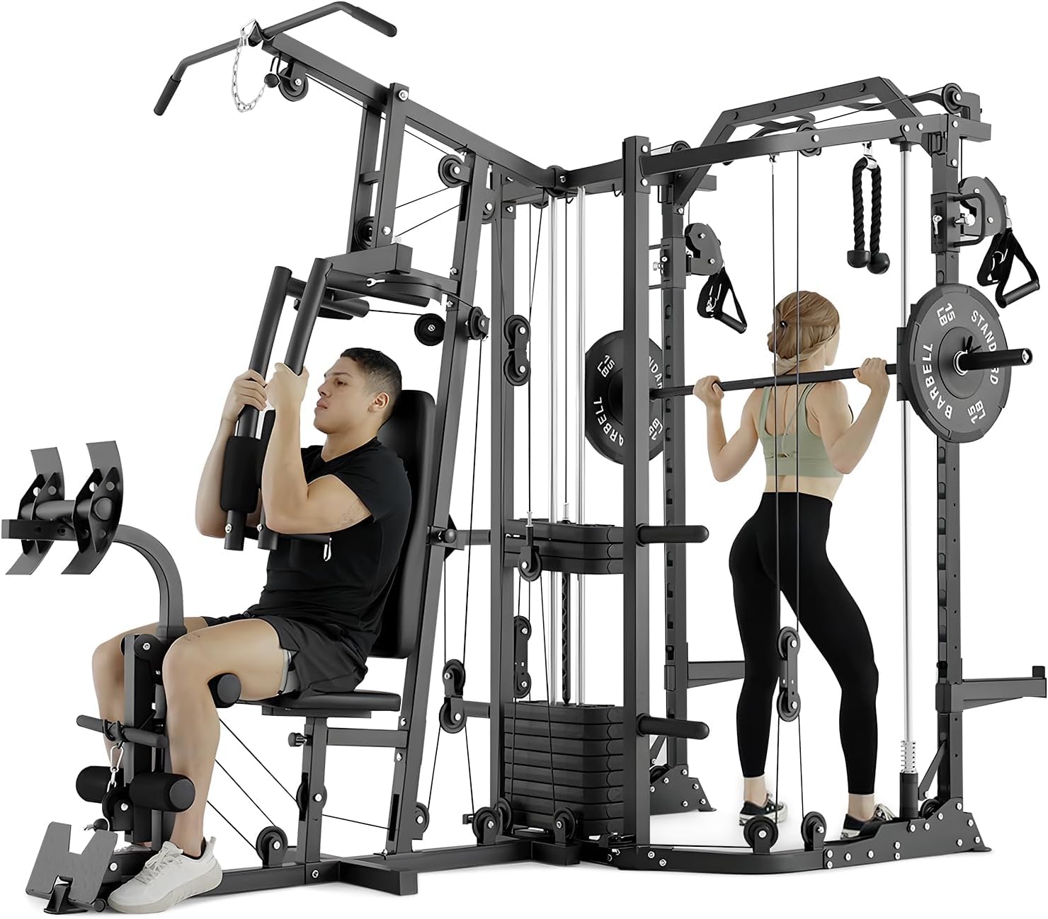 Dual-Station SmithΔ Machine Po - Home Gym With Smith Machine ulasan dan harga