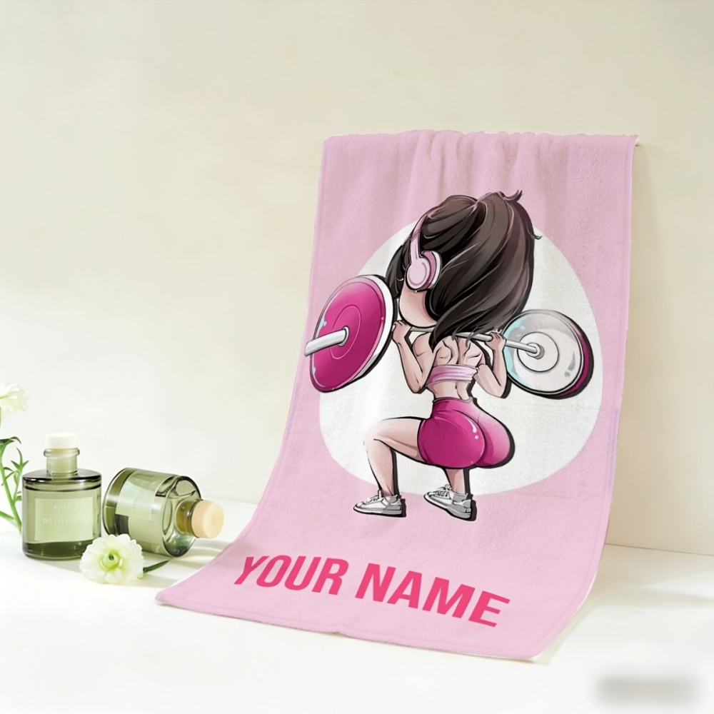 2pcs, Custom Name Towels, Cute - Home Gym Yes Or No ulasan dan harga