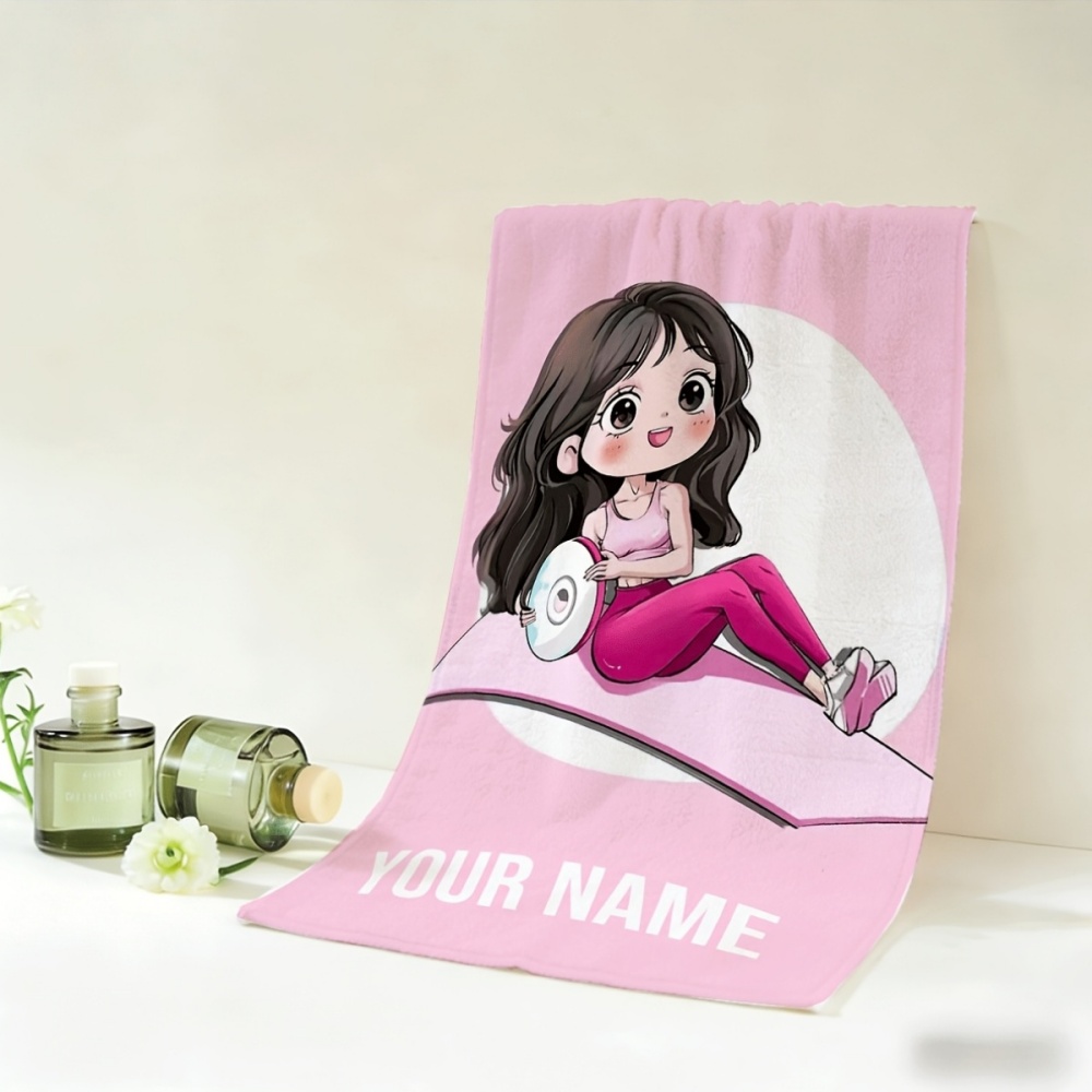2pcs, Custom Name Towels, Cute - Home Gym Yes Or No ulasan dan harga