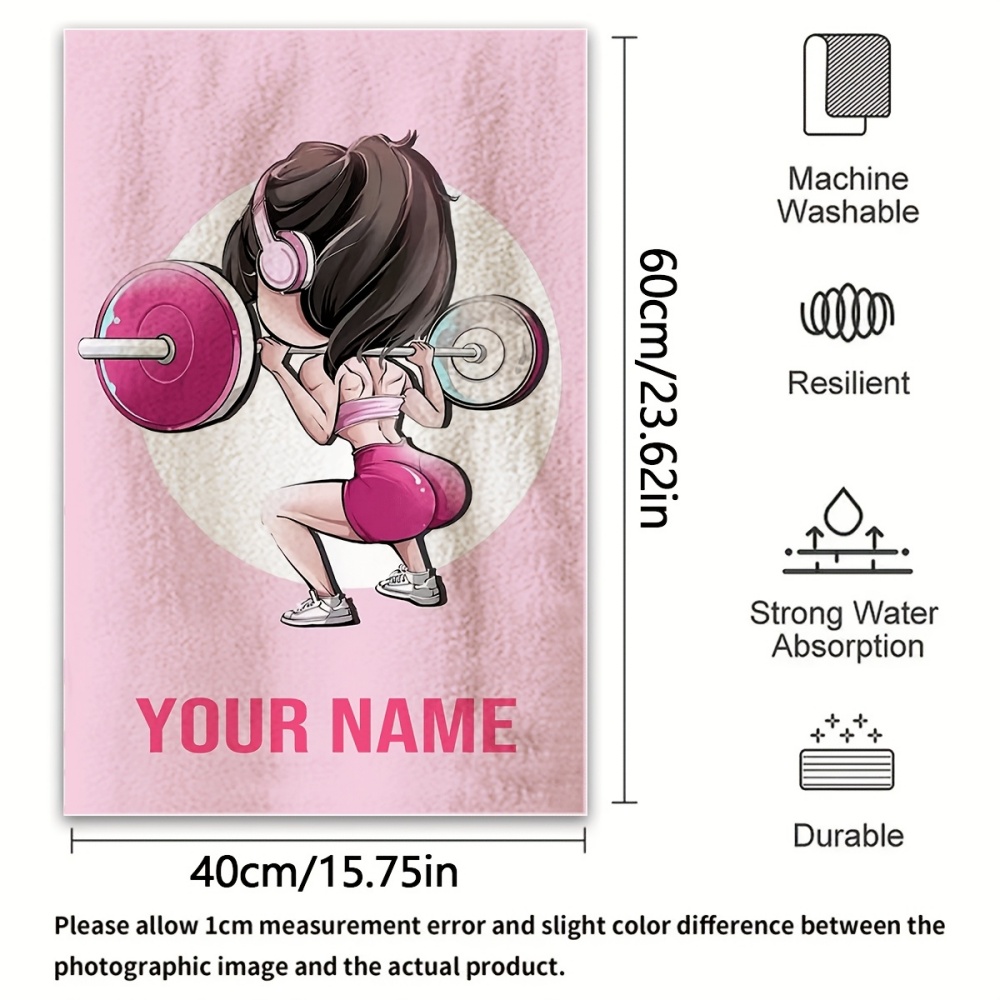 2pcs, Custom Name Towels, Cute - Home Gym Yes Or No ulasan dan harga