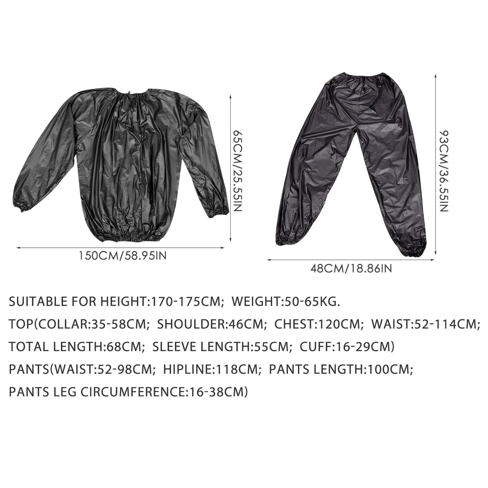 1Set Sauna Suit Sweat Suit for - Sauna Home Gym ulasan dan harga
