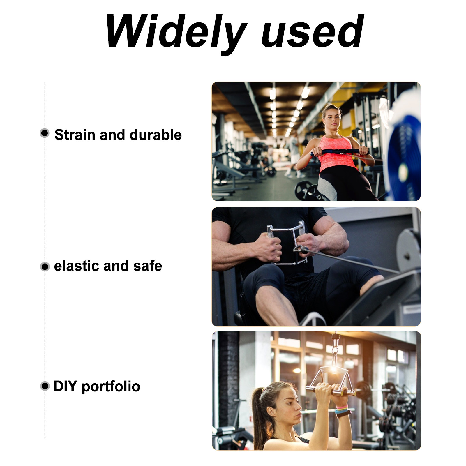 1Set 2.5m PU Fitness Wire Rope - Home Gym Diy ulasan dan harga