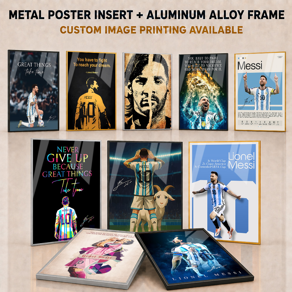 Lionel Messi Framed Metal Post - Home Gym Yes Or No ulasan dan harga