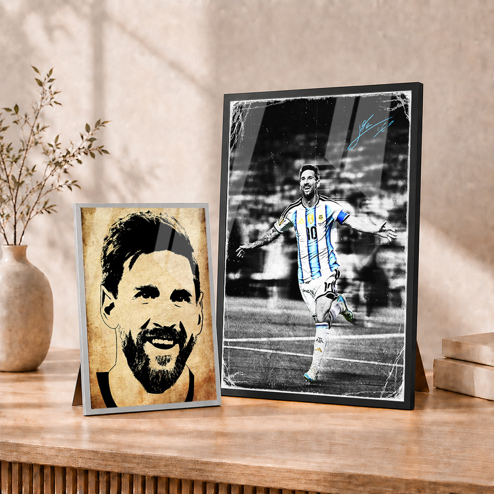 Lionel Messi Framed Metal Post - Home Gym Yes Or No ulasan dan harga