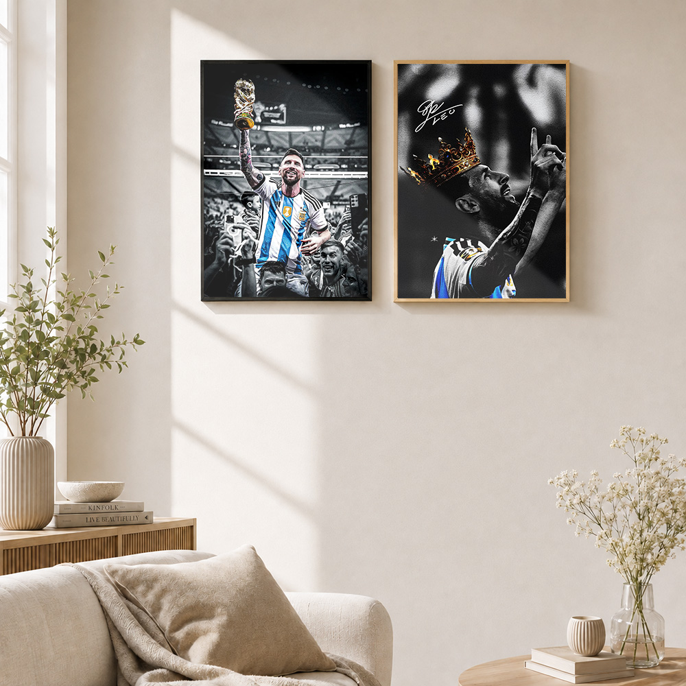 Lionel Messi Framed Metal Post - Home Gym Yes Or No ulasan dan harga